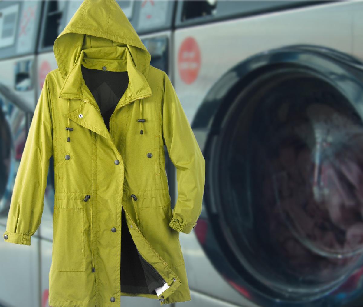 Raincoat dry cleaning