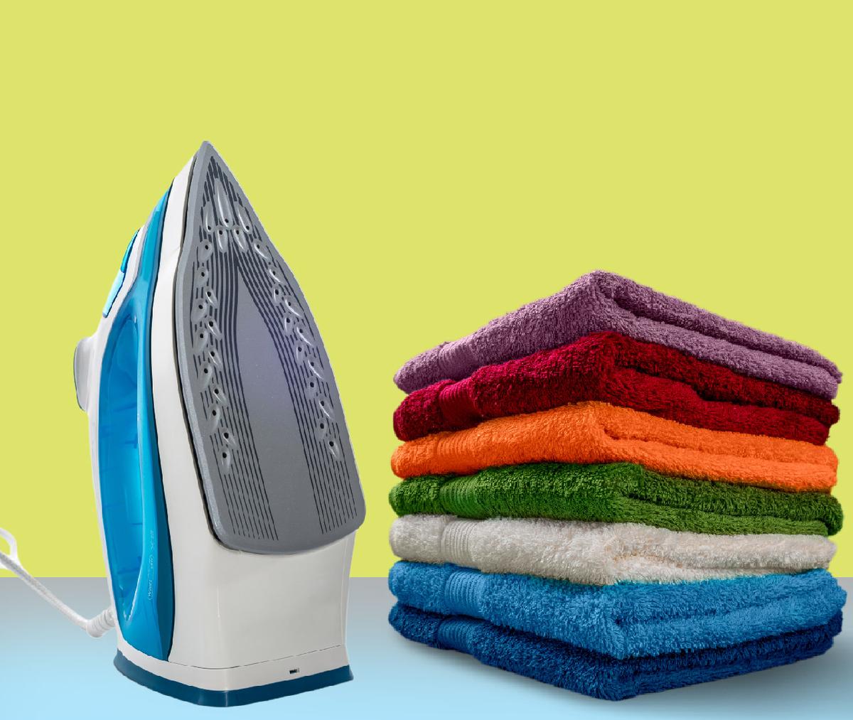 Towel ironing